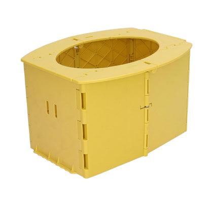 Portable Lightweight Foldable Toddler Potty Baby Toilet Camping Travel (Yellow)