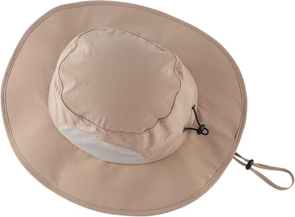 Home Prefer UPF50+ Mens Sun Hat Wide Brim Fishing Hat for Men UV Protection Womens Beach Bucket Hat for Golf Hiking Gardening