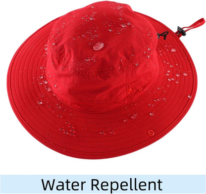 Connectyle Sun Hat for Men Women Outdoor UV Protection Safari Hat for Fishing Hiking Gardening Breathable Cowboy Hat UPF50
