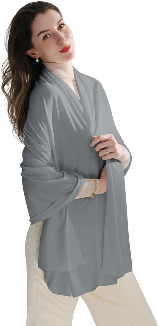 VENVSBEE Shawl Wraps for Women, Travel Scarf Soft Blanket Wrap Pashmina Travel Accessory for Airplane