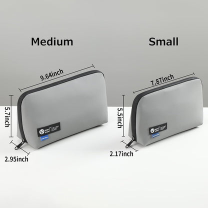 RIGHT AWAY Travel Tech Pouch，Waterproof Cord Case，Electronics Organizer Travel Case，Cable Organizer Storage Bag For Phone, Charger, Accessories(GRAY)