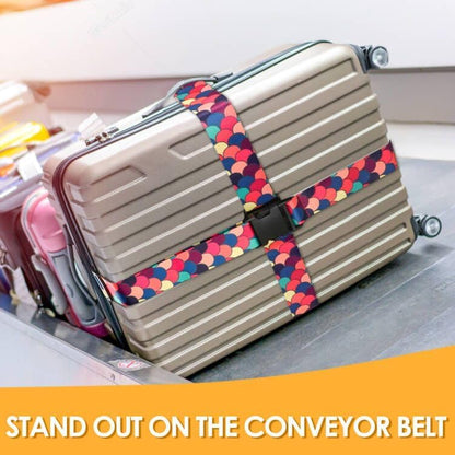 Adjustable Travel Luggage Strap Suitcase Belt Travel Bag Accessories 1.96 in W x 6.23 ft L