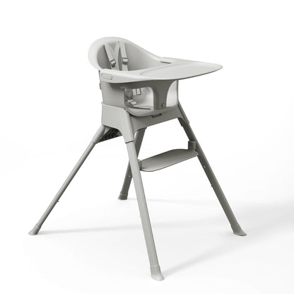 Mompush Olli 7-in-1 Convertible High Chair for Babies and Toddlers – Adjustable Height & Footrest, Dishwasher-Safe Tray, Compact Foldable Design for Easy Storage & Travel, Lightweight Yet Durable