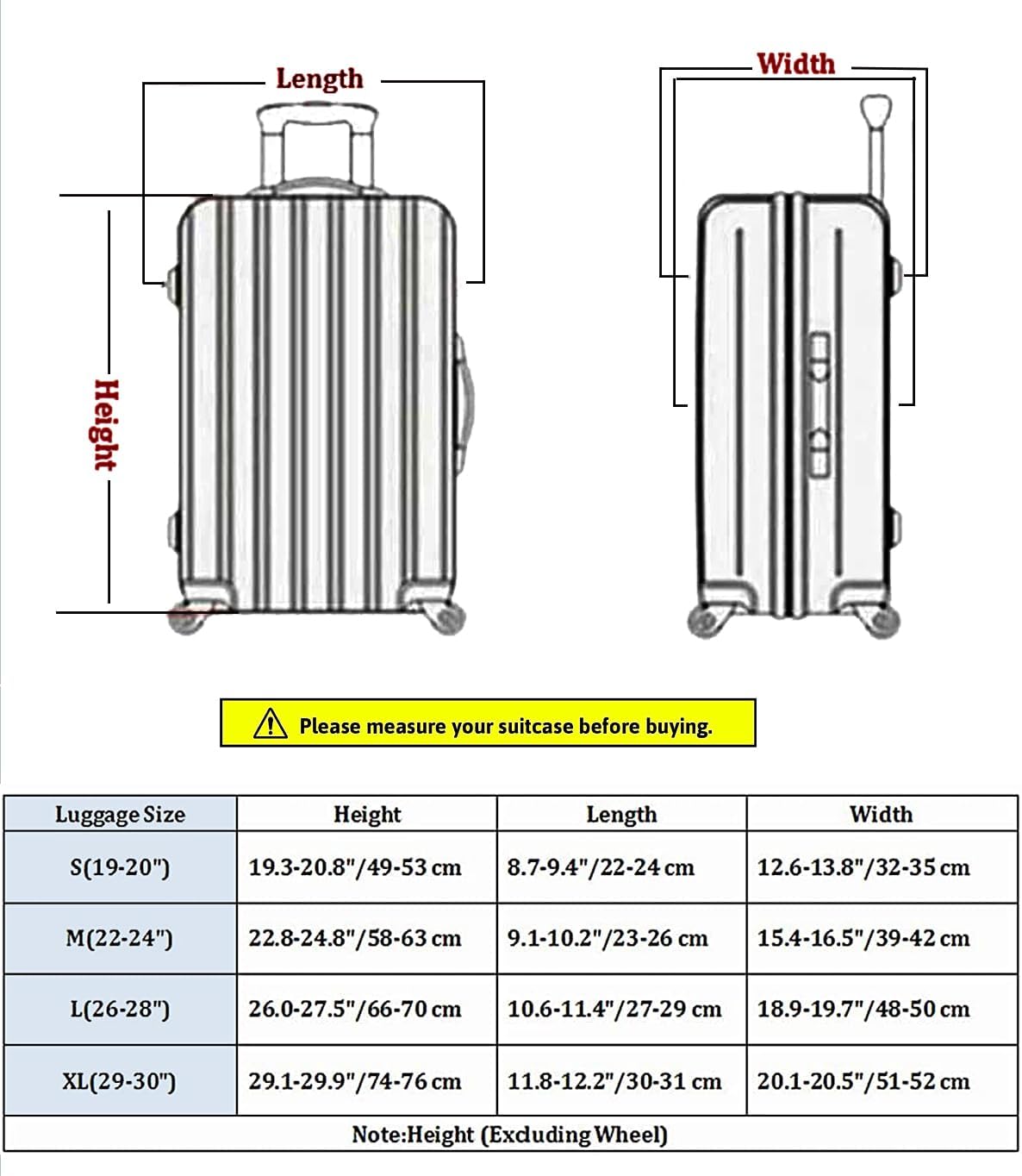 7-Mi Suitcase Cover 3D Print Design Travel Luggage Protector Trolley Case Cover 22"-24" Sleeve, BluePeacock