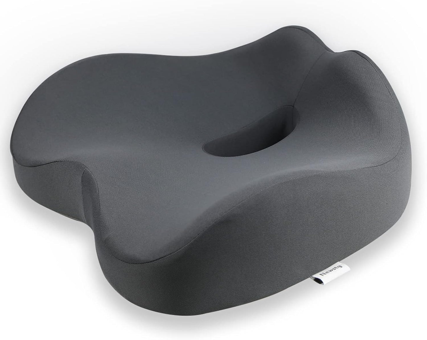 Chair Seat Cushion, Memory Foam Cushions for Office Chair, Car Seat, Airplane, Relieving Pressure Tailbone Sciatica Back Pain for Long Sitting Office Workers, Car Drivers（Grey）