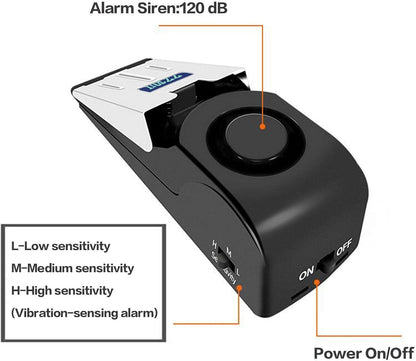 ZZRUI Door Stop Alarm with 120dB Siren, 4 Pack Portable Security Door Stopper Wedge Alarm for Travel, Home, Apartment, Dorm, Hotel, Entry Alert Safety Device for Women & Kids