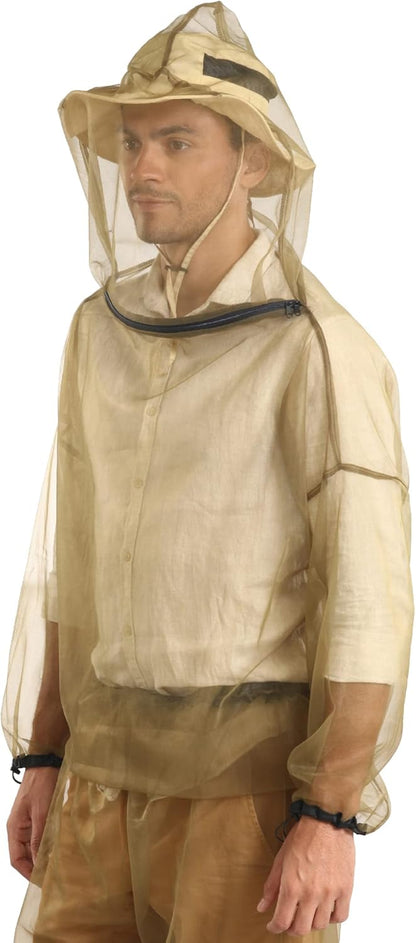 Tough Outfitters Mosquito Suit Jacket - Mosquito Repellent Clothing for Men & Women - Insect, Bug Proof Net Mesh Jacket for Gardening & Outdoor - Protection from Flies, Tick, Gnats