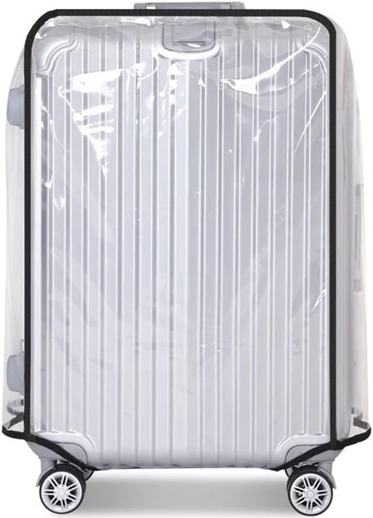 JenKin Luggage Protector Suitcase Cover PVC Waterproof Travel Suitcase Fits Most to 30"（30" (21.3" L x 13.4" W x 29.5" H)）