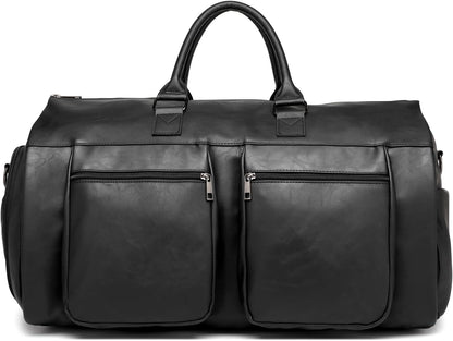 seyfocnia Convertible Travel Garment Bag,Carry on Garment Duffel Bag for Men Women - 2 in 1 Hanging Suitcase Suit Business Travel Bag