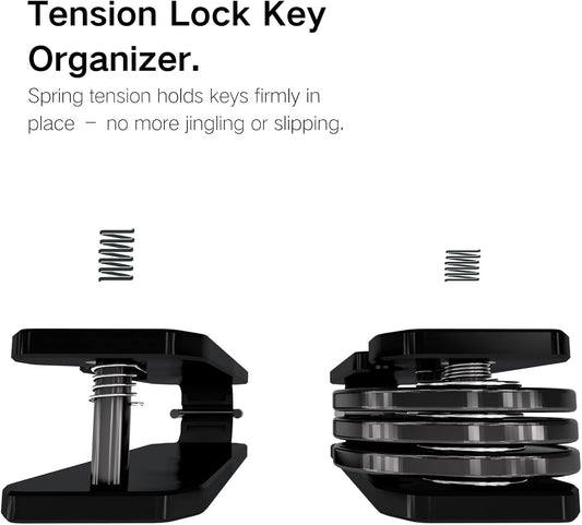 Metallic Key Organizer - Aluminum Key Organizer holder, Minimalist Innovative Keychain.