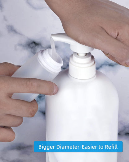 Silicone Travel Bottles for Toiletries TSA Approved Travel Size Containers Set 4 Pack Portable Leak Proof Refillable Cosmetic Squeeze Bottles Shampoo Hair Conditioner Body Lotion Bath Shower Gel