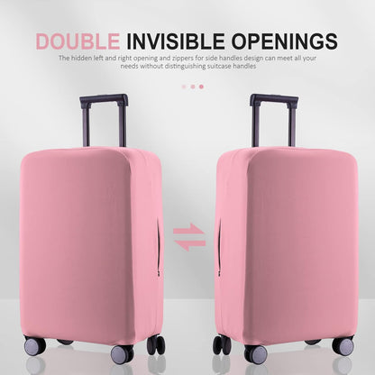 Travel Luggage Cover Suitcase Protector Scratch-Resistant Fit 19-31 Inch Suitcase, Not Included Suitcase (Pink, 2XL(30-31 inch))