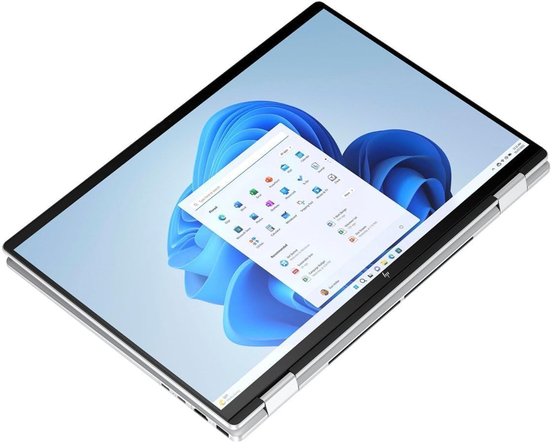 HP Envy x360 2-in-1 AI PC Laptop | 16" WUXGA IPS Touch | Intel 12-core Ultra 5 125U (>i7-1335U) | 16GB DDR5 1TB SSD Backlit Thunderbolt USB-C Poly Studio Privacy Camera Win11Pro Silver + HDMI Cable