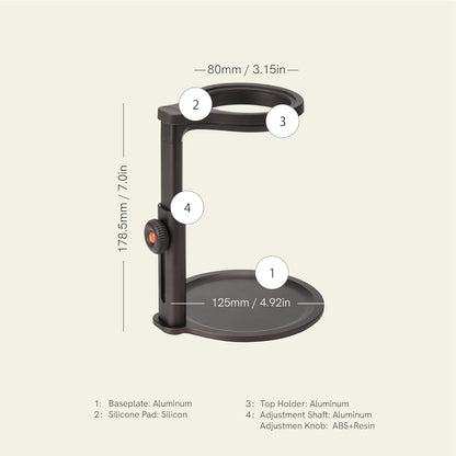 OutIn Detachable Universal Coffee Stand,Portable Espresso Machine Stand,Pour Over Coffee Stand Easy to Carry