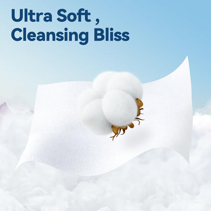Winner Soft Face Towels, 100% USDA Biobased Facial Towels, Unscented Cotton Tissues for Sensitive Skin, OEKO-TEX Certified Face Towelettes Disposable, Makeup Remover Dry Wipes, 600 Ct, 6 Pack