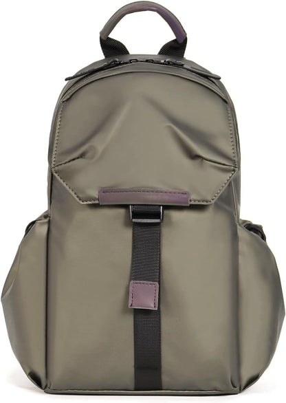 Crossbody Messenger Bag for Women Men Travel Backpack Convertibale Sling Bag Travel Hiking Daypack，Water-Resistant (champagne, small)