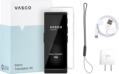 Vasco V4 Language Translator Device | 112 Languages | Free Lifetime Internet in Almost 200 Countries | Ruby Red