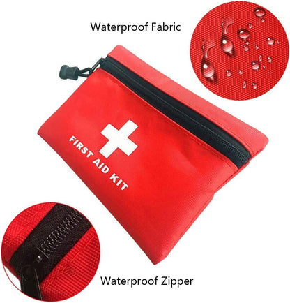 AOUTACC 6 Pack Empty First Aid Bag, Mini Travel Empty First Aid Kit Pouch Bag for Emergency at Home, Office, Car, Outdoors, Boat, Camping, Hiking(Bag Only)