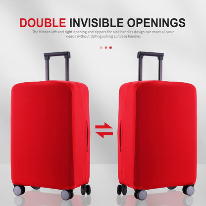 Travel Luggage Cover - Scratch-Resistant Fit 19-31 Inch, Red, 3XL (32-33inch)