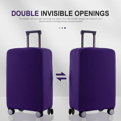 Travel Luggage Cover Suitcase Protector Scratch-Resistant Fit 19-31 Inch Suitcase, Not Included Suitcase (Purple, XL(28-29 inch))