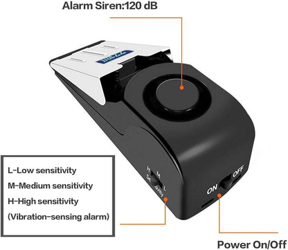 ZZRUI Door Stop Alarm with 120dB Siren, Portable Wedge Door Stopper Security Alarm for Travel, Home, Apartment, Hotel, Entry Alert & Self Defense Device – 1 Pack