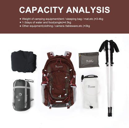 MOUNTAINTOP 25L/40L Hiking Backpack,Lightweight Travel Backpack for Men Women Outdoor Backpacking, Camping