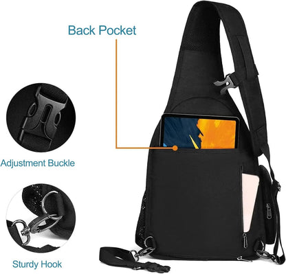 MOSISO Camera Bag Sling Backpack, DSLR/SLR/Mirrorless Full Open Camera Case with Tripod Holder&Rain Cover&Modular Insert, Photography Backpack Compatible with Canon/Nikon/Sony/Fuji, Black
