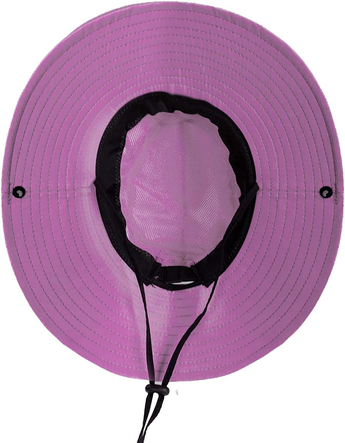 Rosoz Ponytail Sun Bucket Hats for Women UV Protection Foldable Mesh Wide Brim Hiking Beach Fishing Summer Safari