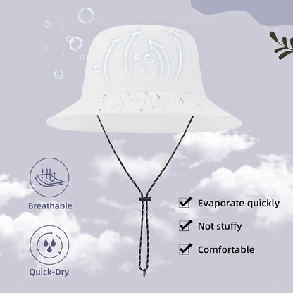 Durio Waterproof Bucket Hats for Woman UPF 50+ Sun Hat UV Protection Packable Rain Hats for Women Lightweight Hiking Hat