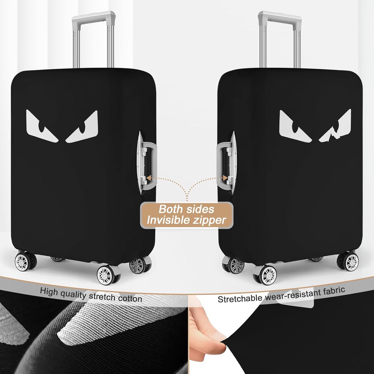 Luggage Covers For Suitcase Tsa Approved, Washable Suitcase Cover Elastic Luggage Protector Scratch Resistant Suitcase Cover For 28-29 Inch Wheeled Luggage(Eye-28 inch)