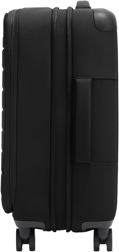 Away Softside Carry-On Suitcase, 22 Inch Lightweight, Expandable High-Strength Nylon Luggage With Spinner Wheels, Meets Requirements for Most Major Airlines, Jet Black