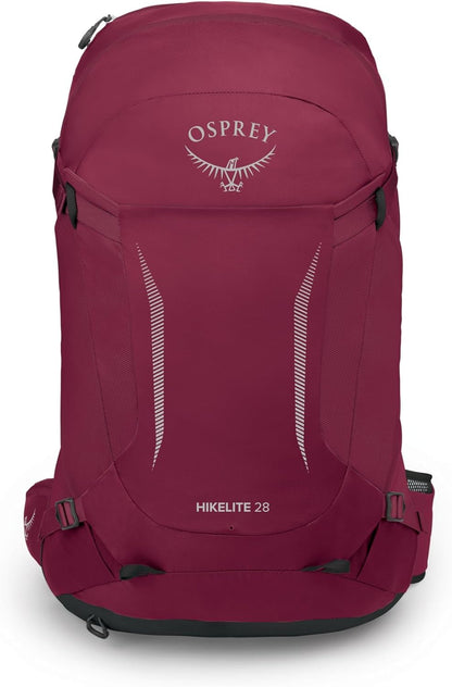 Osprey Hikelite 28L Unisex Hiking Backpack, Chameleon/Black, S/M