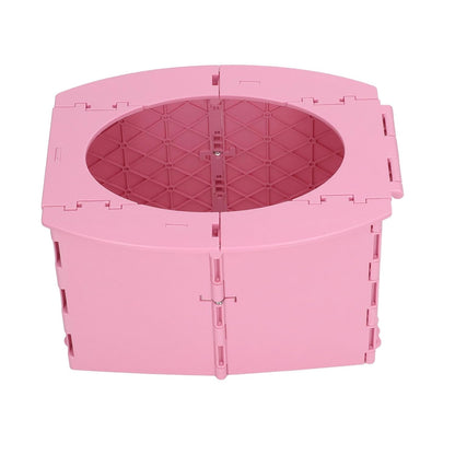 Portable Lightweight Foldable Toddler Potty Baby Toilet Camping Travel (Pink)