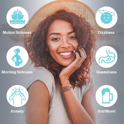 Acupressure Relief Band - Ana Duo (Small) - Motion Sickness Bands and Nausea Relief for Pregnant Women | Travel, Pregnancy, Cruise