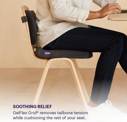 Purple Simply Seat Cushion | Pressure Reducing Grid Designed for Ultimate Comfort | Designed for Cars and Travel | Made in The USA