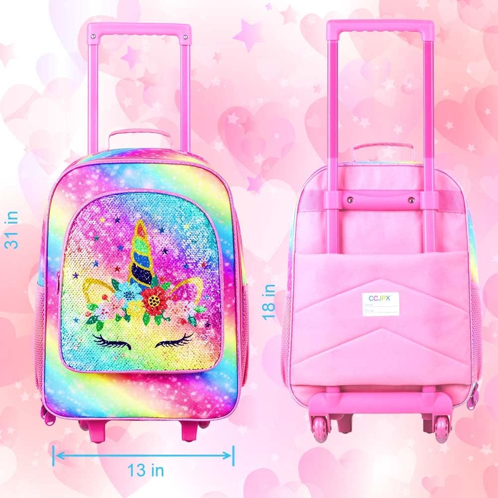 Kids Luggage for Boys Girls, Toddler Rolling Travel Carry on Suitcase with Wheels