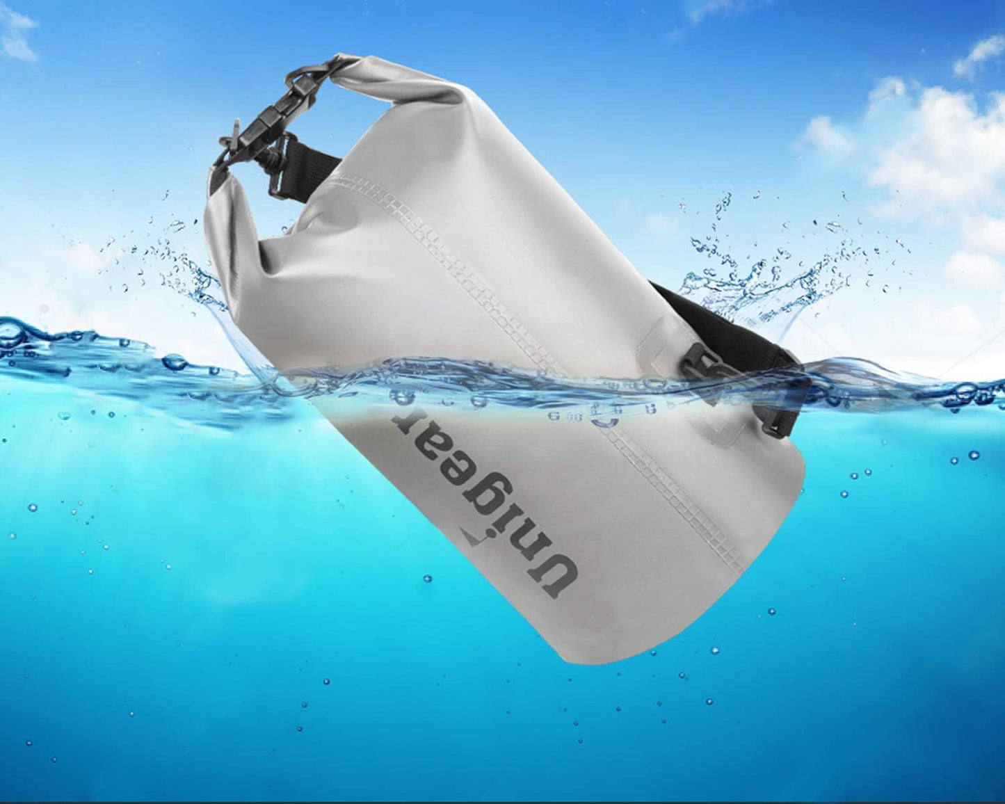 Unigear Dry Bag Waterproof, 2L/5L/10L/20L/30L/40L Floating and Lightweight Bags for Kayaking, Boating, Fishing, Swimming and Camping with Waterproof Phone Case