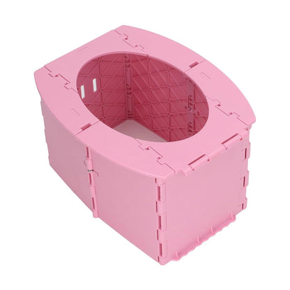 Portable Lightweight Foldable Toddler Potty Baby Toilet Camping Travel (Pink)
