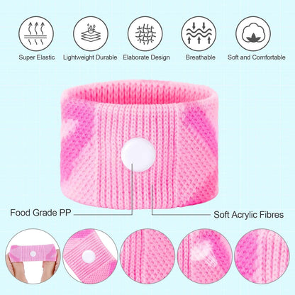 LYJEE Motion Sickness Bands for Kids, Travel Sickness Relief Wristbands, Anti-Nausea Wristbands for Car or Sea Sickness