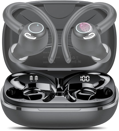 AI Translation Earbuds Real Time, 164 Language Translator Earbuds, 3-in-1 Bluetooth 5.4 Translation Headphones with 5 Translation Modes, 48H AI Ear buds Translator Device for Business/Learning, Grey
