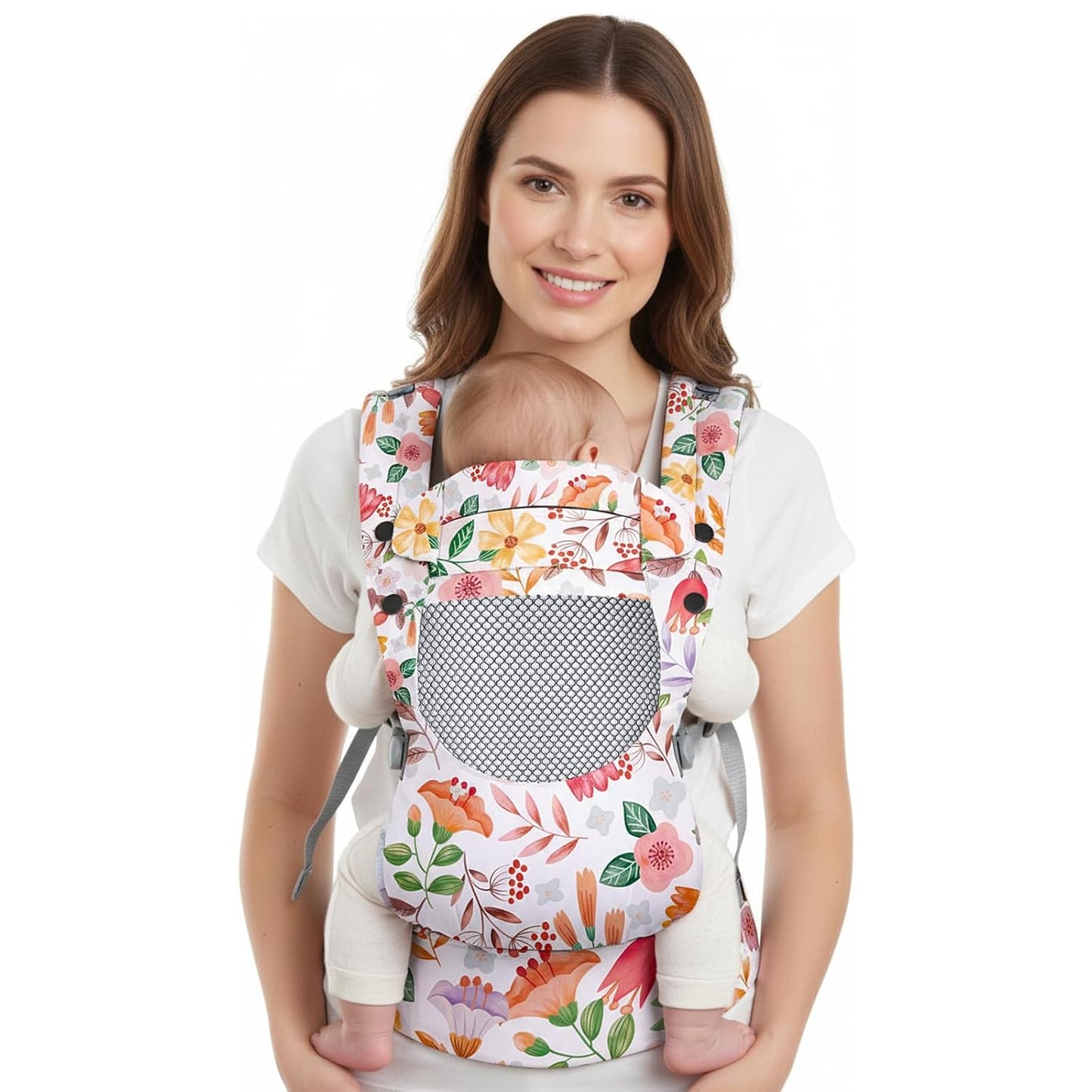 Newborn Baby Front Carrier Backpack, Toddler Baby Body Carrier, 7-66 Lbs Ergonomic Design, Lumbar Support, Lightweight
