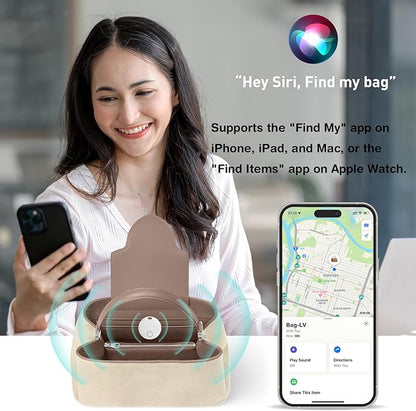 Air Tracker Tags-2 Pack [Apple MFi Certified] (iOS Only), Smart Bluetooth Tracker, Compatible with Apple Find My, Item Locator for Keys, Luggage, Wallet, Suitcase, Bags, IP67 Waterproof