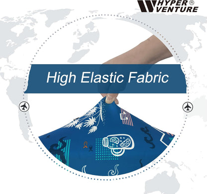 HYPER VENTURE Washable Luggage Cover - Fashion Suitcase Protector Fits 18-22 Inch Luggage (Hawaii Beach, S)