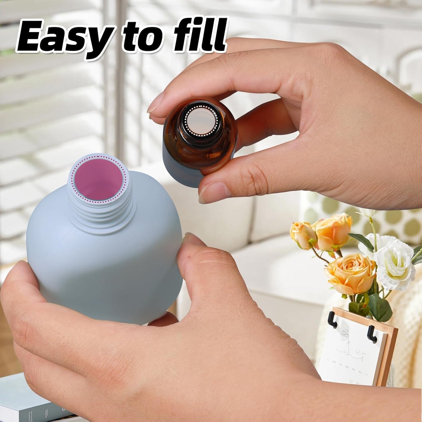 ASEVAT 3.4oz Travel Bottle with Flip Cap, Leak Proof Squeeze Bottles, Refillable Plastic Travel Containers for Creams, Lotion, Foundation, Shampoo, Conditioner