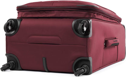 Travelpro Maxlite 5 Softside Expandable 2-Piece Luggage Set — Carry-On and Large Checked Luggage — Burgundy