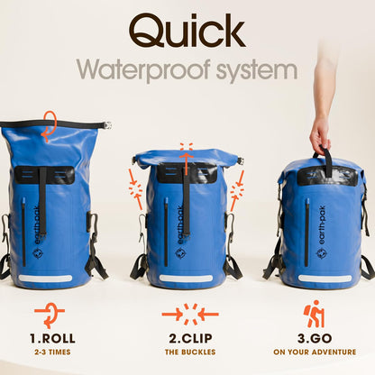 Earth Pak Messenger Bag, Blue, 85L