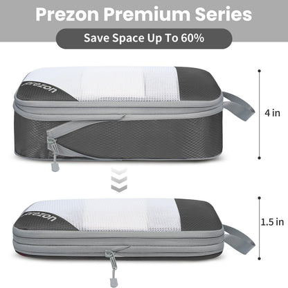 8 Set/6 Set/4 Set Compression Packing Cubes for Travel, Lightweight Vacation Travel Essentials, Travel Accessories for Suitcase Organizer Bags Set, Durable Luggage Organizer