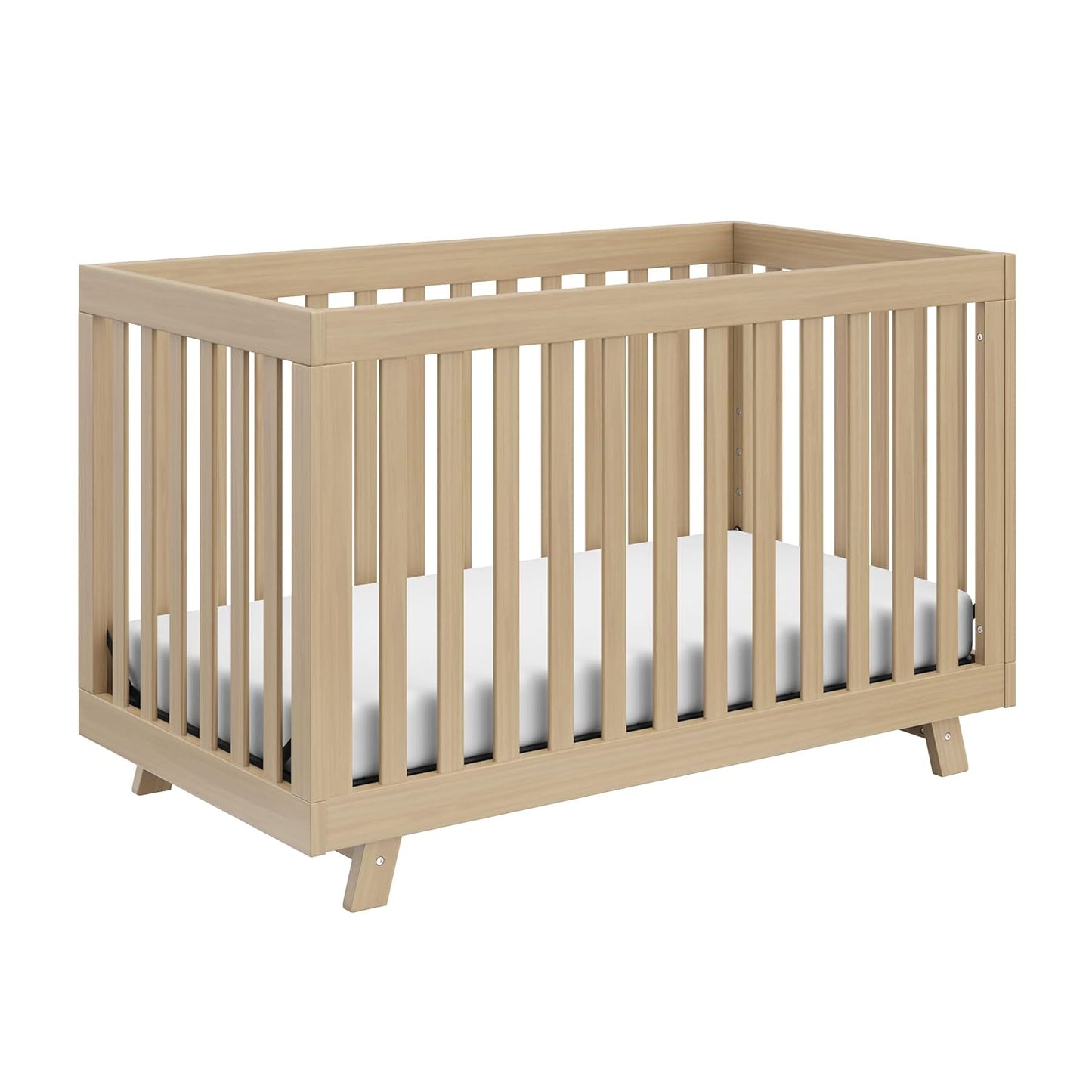 Storkcraft Beckett Grow-with-Me Convertible Crib (Driftwood) – GREENGUARD Gold Certified, Converts to Toddler Bed & Daybed, Fits Standard Crib Mattress, Easy-to-Assemble