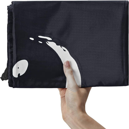 HOMEST XL Wash Me Travel Laundry Bag, Dirty Clothes Organizer, Large Enough to Hold 4 Loads of Garments, Easy Fit a Hamper or Clothing Basket, Black