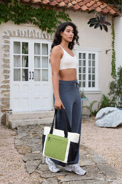 Tote Bag for Women, Lightweight Puffer bag with Zipper & Compartments, Quilted Shoulder Bag for Work, Travel,Gym